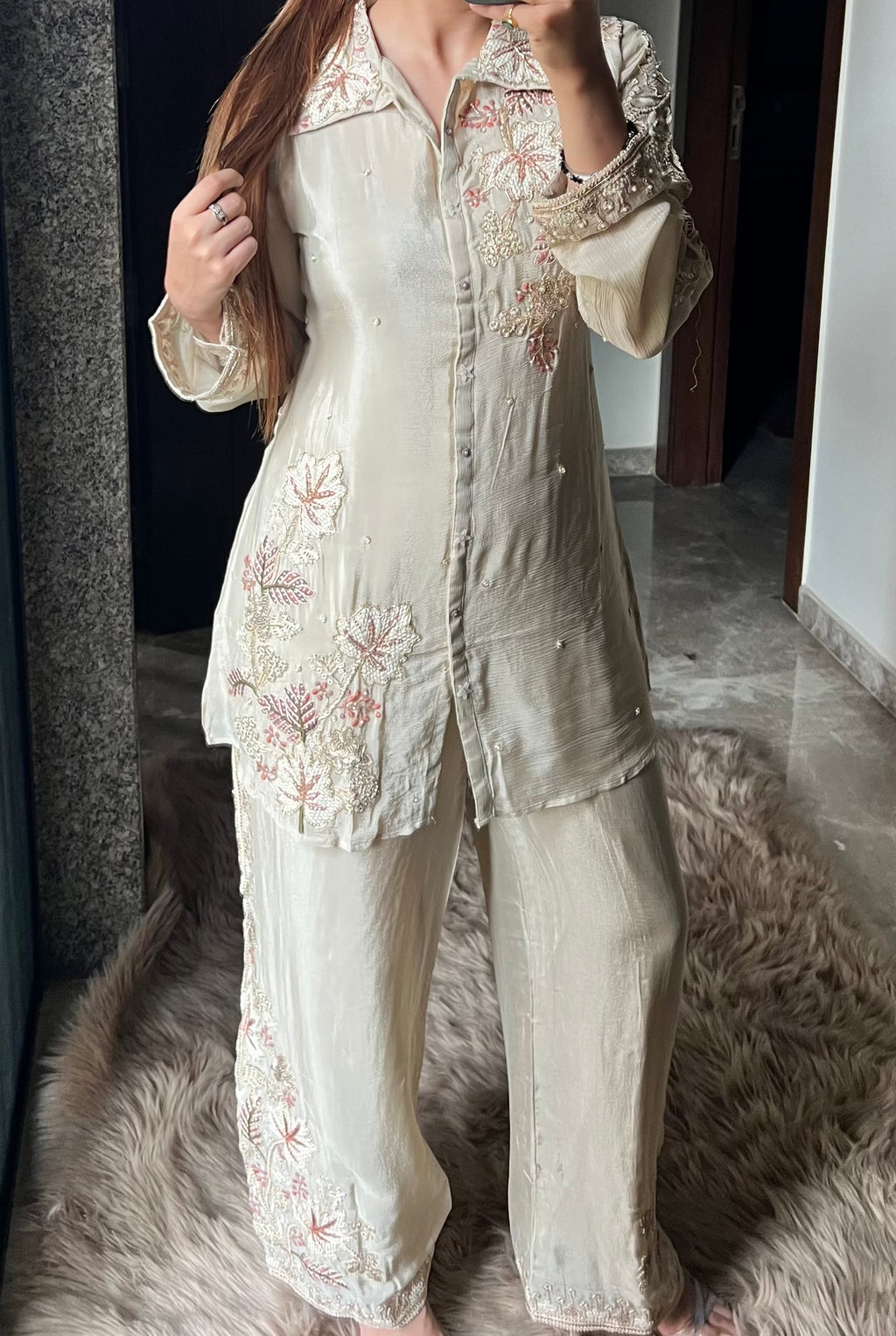Ivory Bloom Co-ord Set
