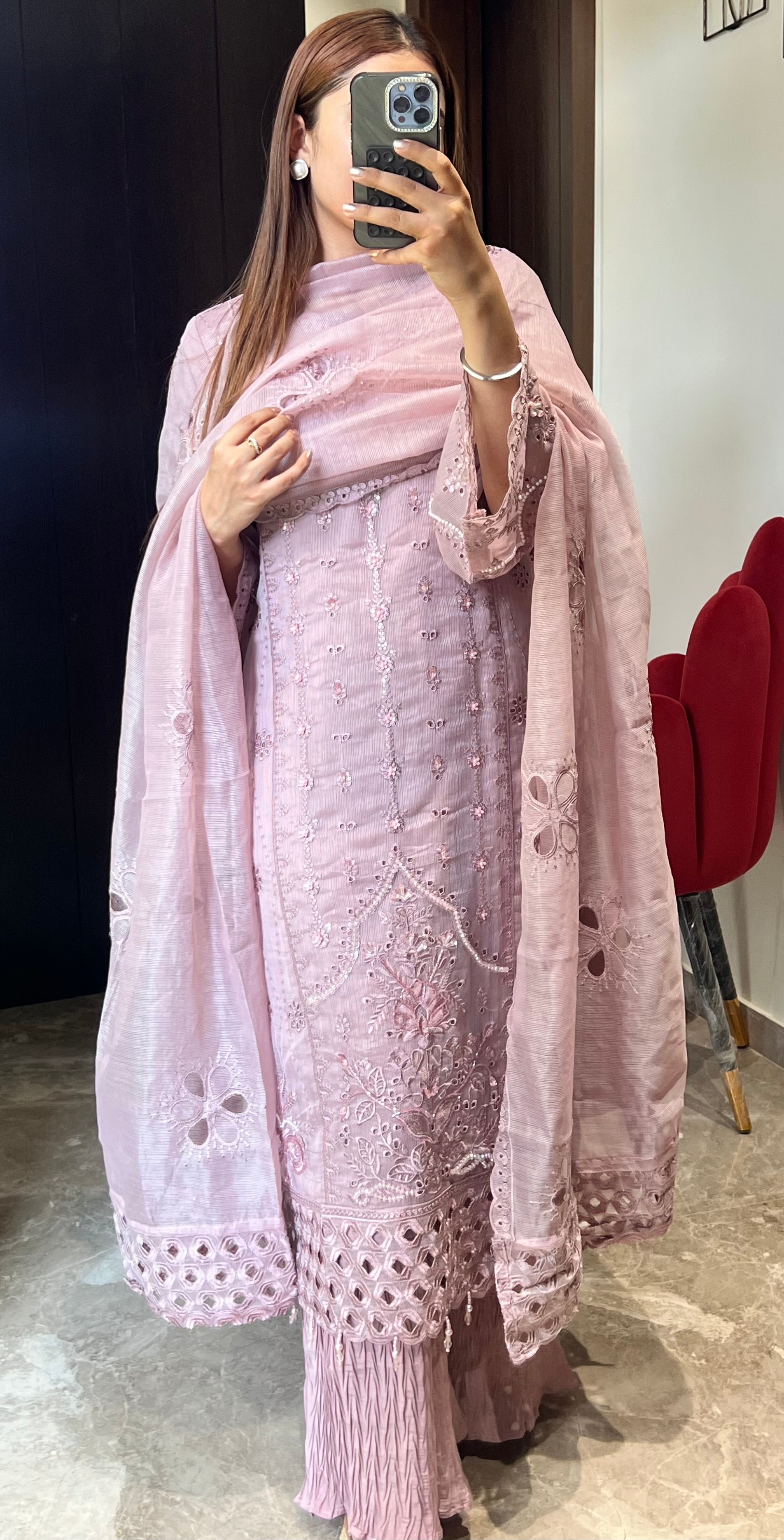 Lilac Noor Pakistani Set