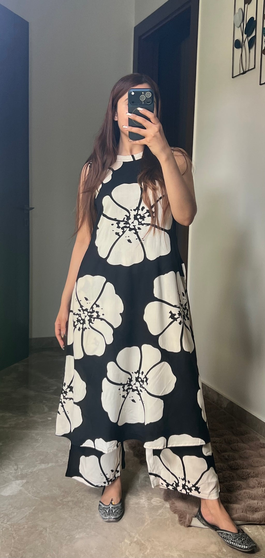 Monochrome Bloom Co-ord Set