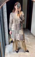 Zehra Ivory Noir Farshi Set