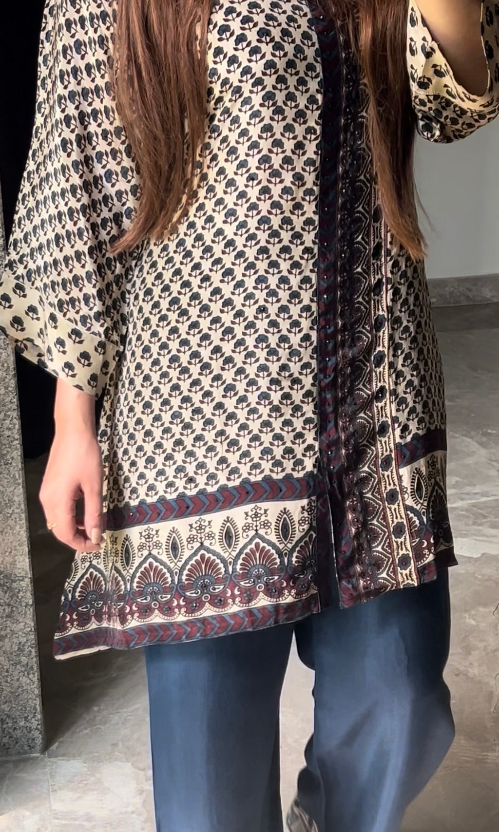 Indigo Ink Crepe