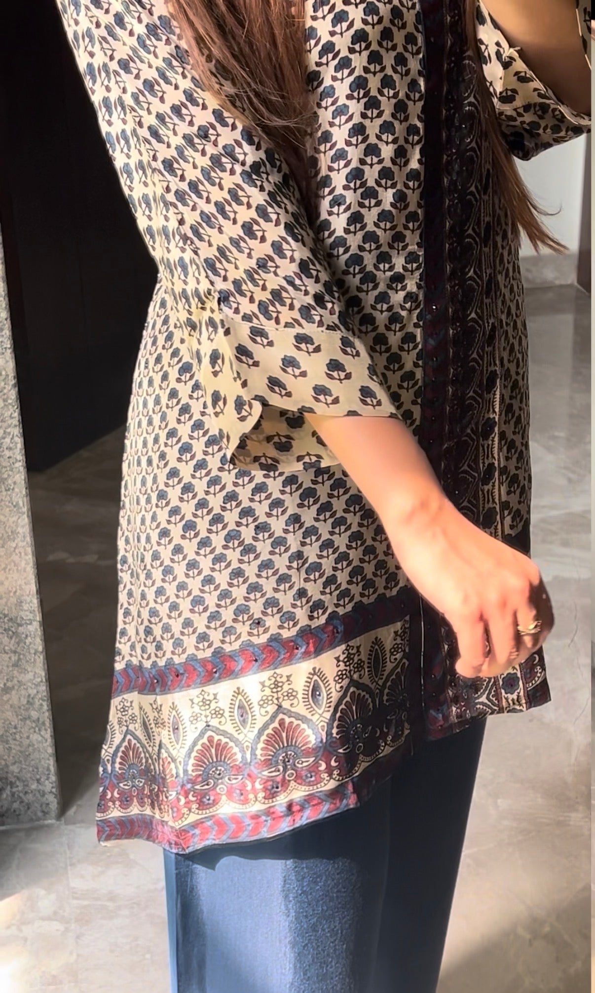Indigo Ink Crepe